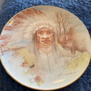 Native American Indian art plate